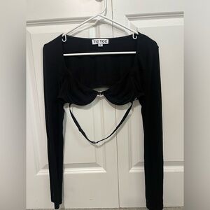 Black Cropped Long Sleeve